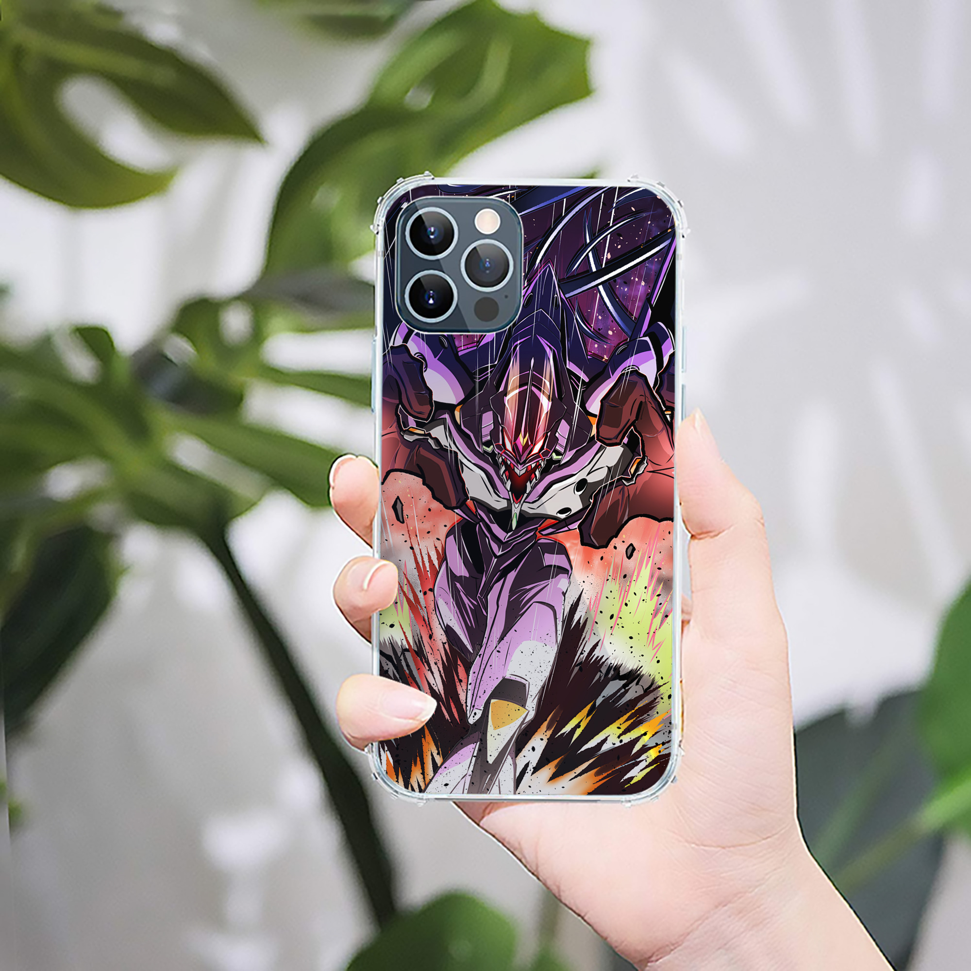 （画像用） EVA 新世紀エヴァンゲリオン 【iPhone 12シリーズ対応】透明スマホケース（クリアソフトケース）